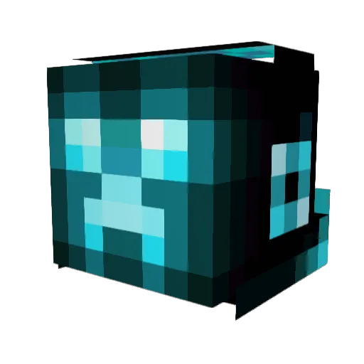Chronos_off Minecraft avatar head, 3D render