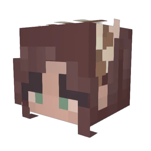 Chronosys_ Minecraft avatar head, 3D render