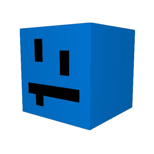 ChroodTv Minecraft avatar head, 3D render