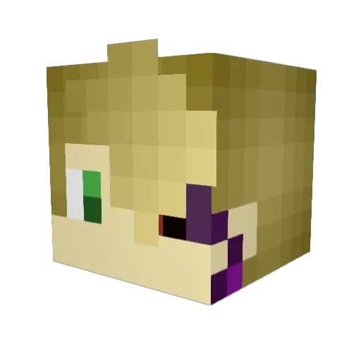 ChrossB005 Minecraft avatar head, 3D render