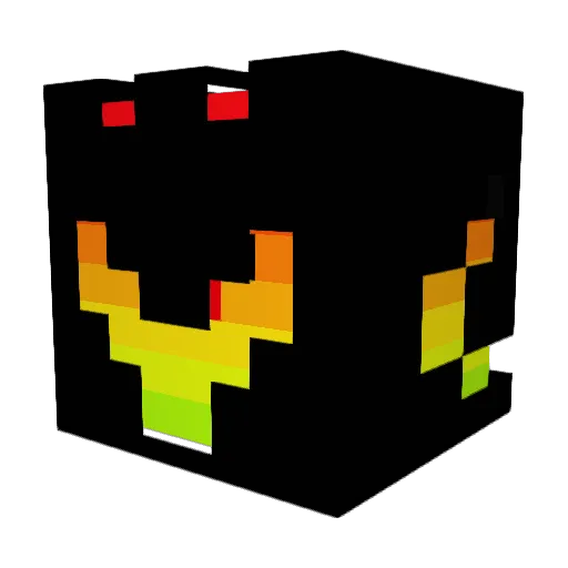 Chrostino Minecraft avatar head, 3D render