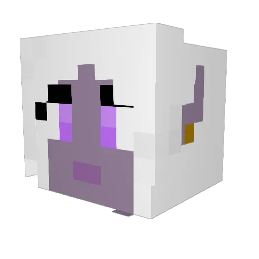 Chrotsi Minecraft avatar head, 3D render