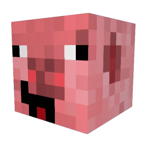 Chrumasek Minecraft avatar head, 3D render