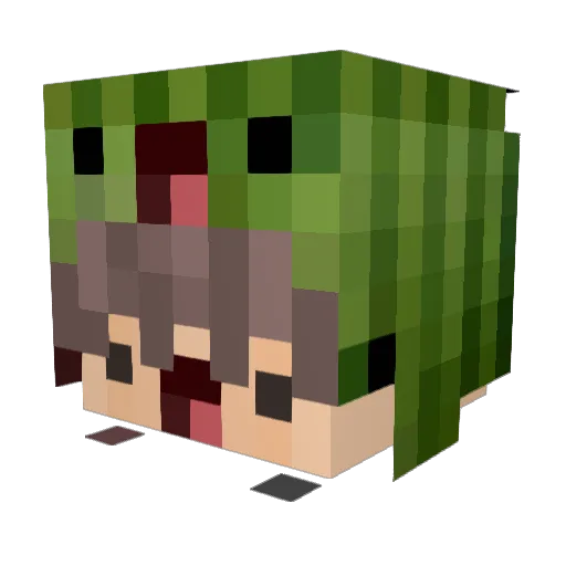 Chrunchy257 Minecraft avatar head, 3D render