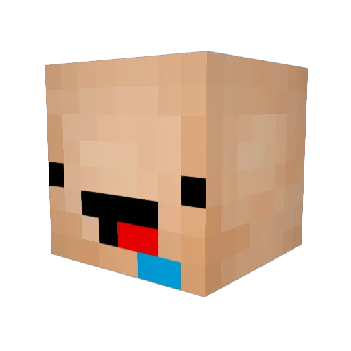 Chrunchy87 Minecraft avatar head, 3D render