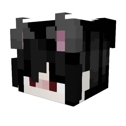 Chrungy Minecraft avatar head, 3D render