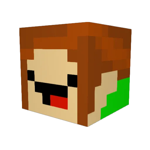 Chrupka1011 Minecraft avatar head, 3D render
