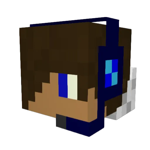 Chrust Minecraft avatar head, 3D render