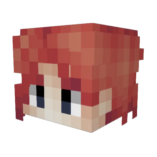 Chrustpher Minecraft avatar head, 3D render