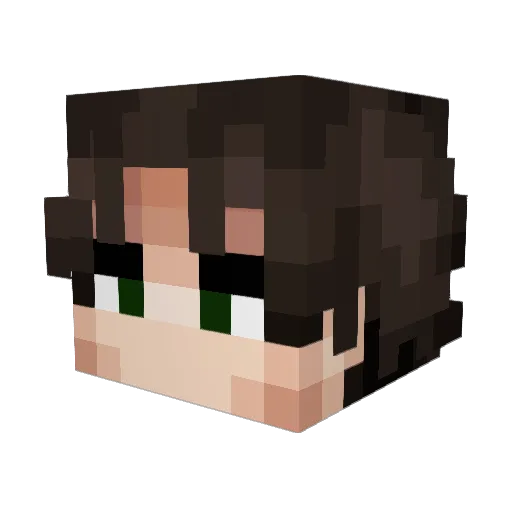 Chrxs7 Minecraft avatar head, 3D render
