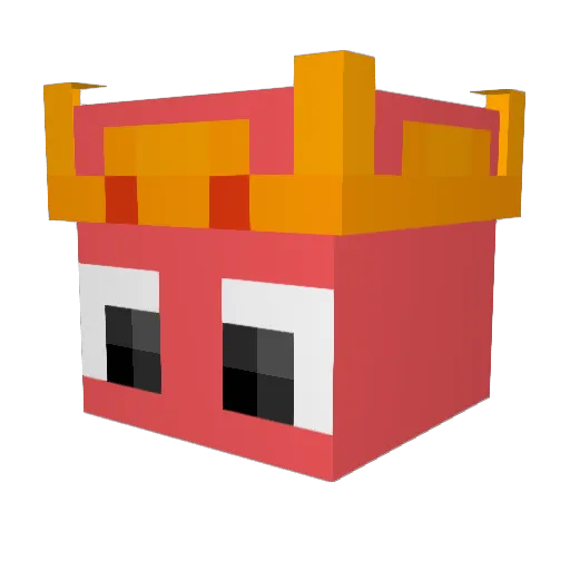 Chrys172 Minecraft avatar head, 3D render