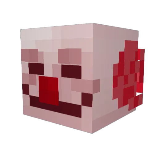 ChrysBigode Minecraft avatar head, 3D render
