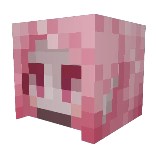ChrysCross Minecraft avatar head, 3D render