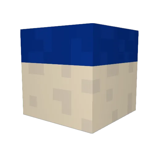Chrzan Minecraft avatar head, 3D render