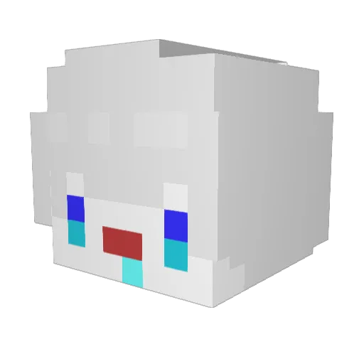 Chst_YO Minecraft avatar head, 3D render