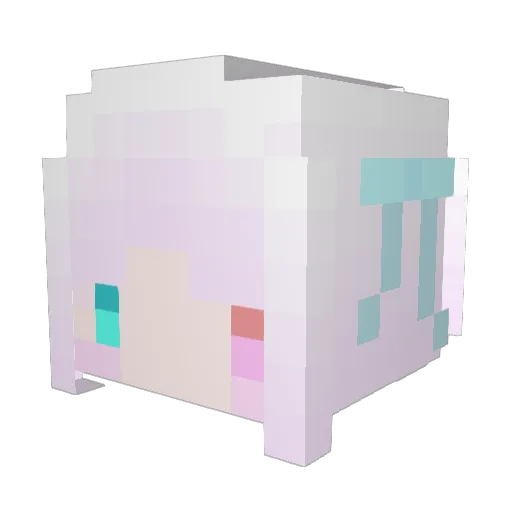 Chtholly0w0 Minecraft avatar head, 3D render