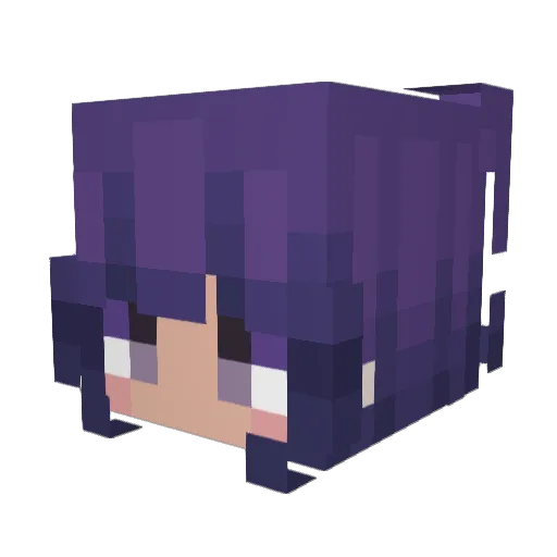 ChthonicPluto Minecraft avatar head, 3D render