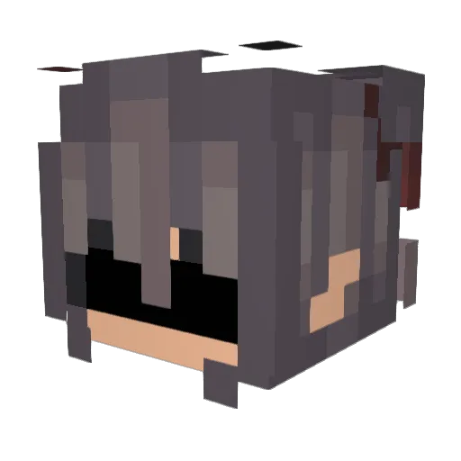 Chu248 Minecraft avatar head, 3D render