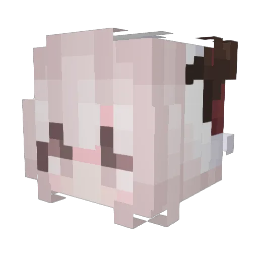 ChuChu0529 Minecraft avatar head, 3D render
