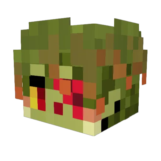 ChuChu784 Minecraft avatar head, 3D render