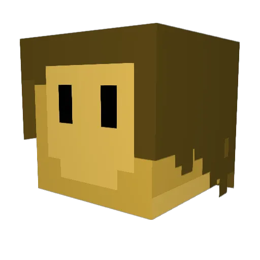 ChuChuTrain06 Minecraft avatar head, 3D render