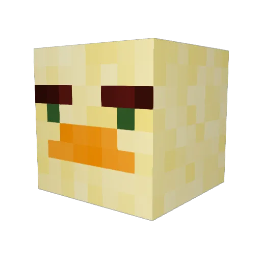 ChuNi4Ever Minecraft avatar head, 3D render