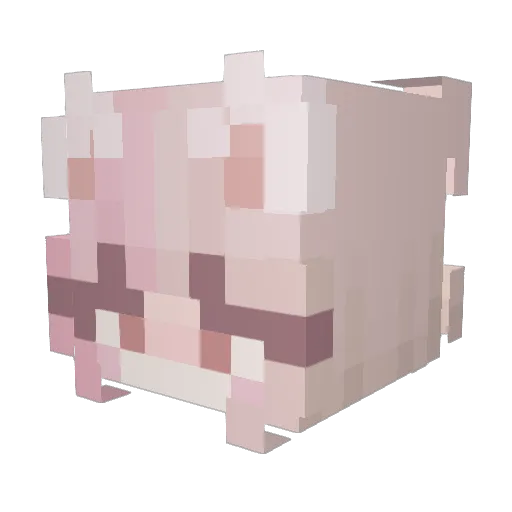 Chu___Yun Minecraft avatar head, 3D render