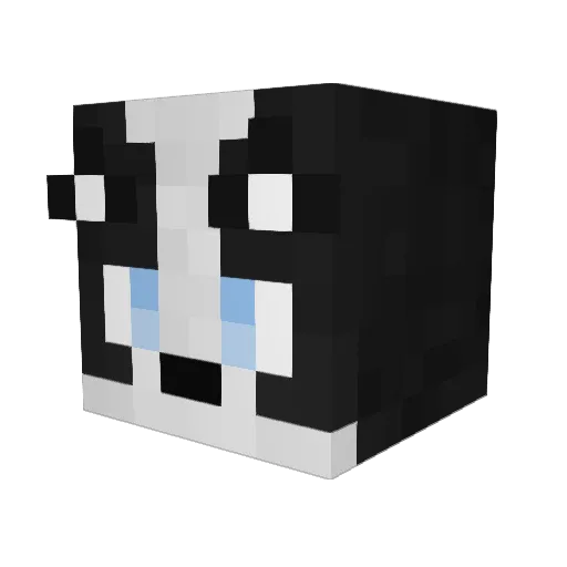 ChubMera Minecraft avatar head, 3D render