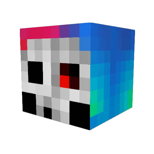 ChubaBuba1996 Minecraft avatar head, 3D render
