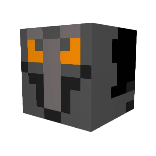 Chubasarus Minecraft avatar head, 3D render