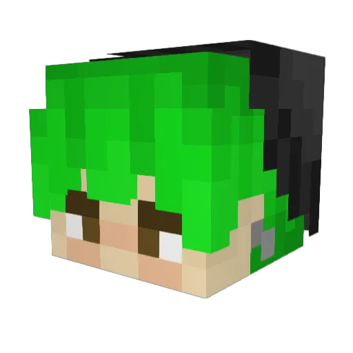 ChubbWant Minecraft avatar head, 3D render