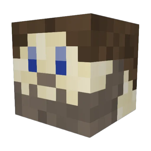 Chubble88 Minecraft avatar head, 3D render