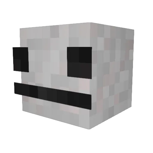ChubbyChap Minecraft avatar head, 3D render