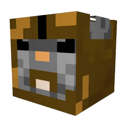ChubbyEwok Minecraft avatar head, 3D render