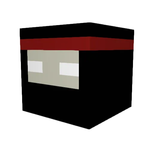 ChubbyHB Minecraft avatar head, 3D render