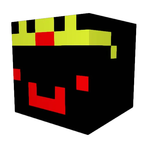 ChubbyThanos Minecraft avatar head, 3D render