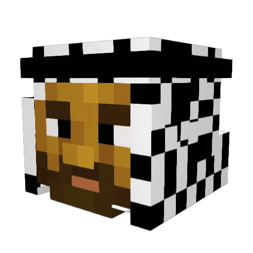 ChubbyWebberCW Minecraft avatar head, 3D render