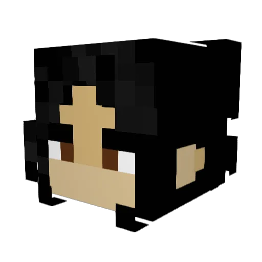 Chubbz4lyf Minecraft avatar head, 3D render