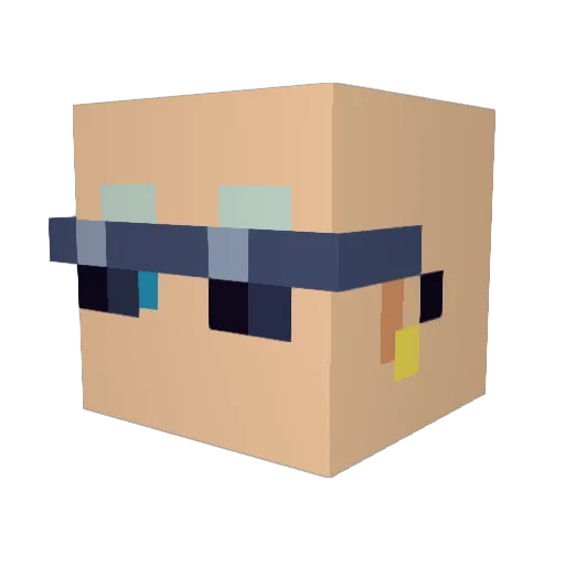 Chucho3123 Minecraft avatar head, 3D render