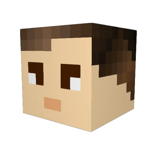 ChuchoD1 Minecraft avatar head, 3D render