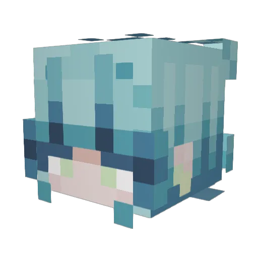 Chuchoov Minecraft avatar head, 3D render