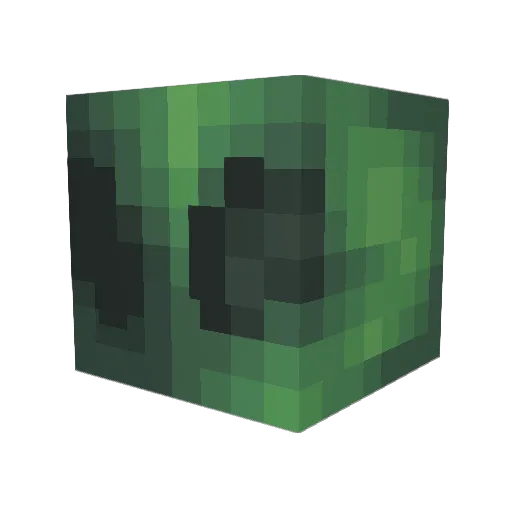 ChuckJavlin Minecraft avatar head, 3D render