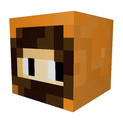 ChuckSlimeball Minecraft avatar head, 3D render