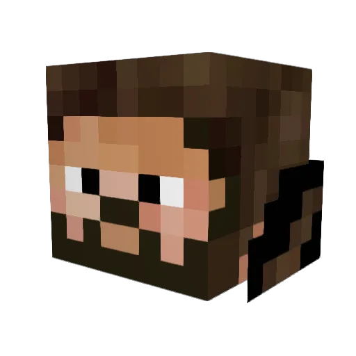 ChuckSnorre Minecraft avatar head, 3D render