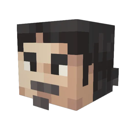 ChuckTheCool Minecraft avatar head, 3D render