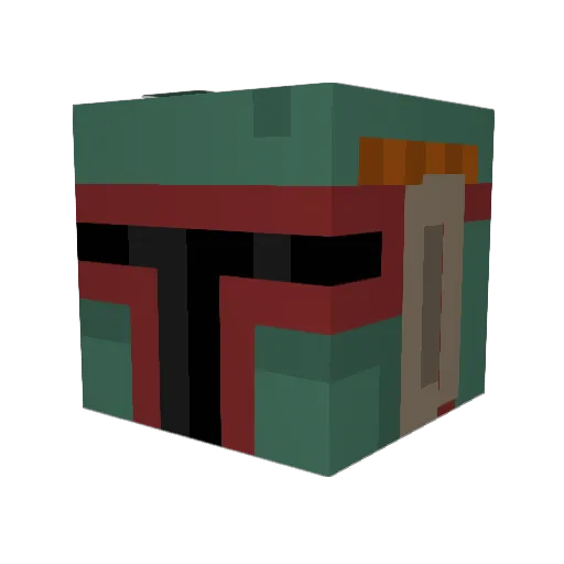 Chuck_CB Minecraft avatar head, 3D render
