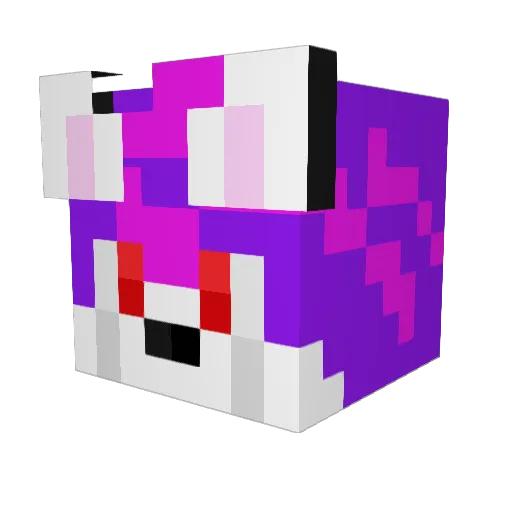 Chuck_IO Minecraft avatar head, 3D render
