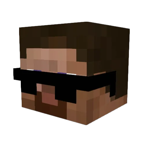 Chuck_Sucker Minecraft avatar head, 3D render