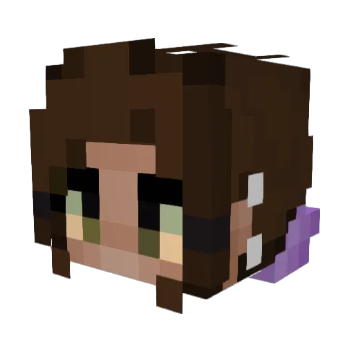 Chuckaboo99 Minecraft avatar head, 3D render