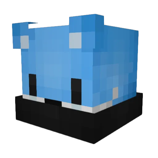 Chuckdom Minecraft avatar head, 3D render